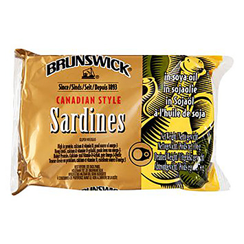 Brunswick Sardiner i sojaolie 106g