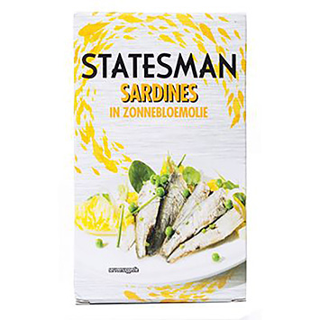 Statesman Sardines in zonnebloemolie 120g