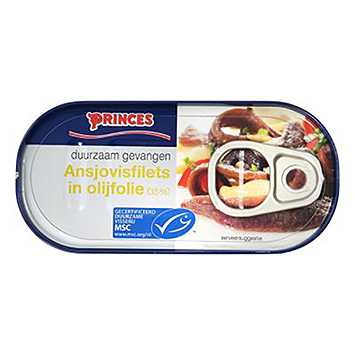 Princes Ansjosfileter i olivenolie MSC 46g