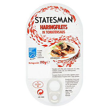 Statesman Herring fillets in tomato sauce 190g