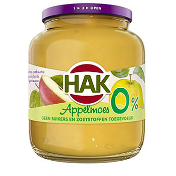 Hak Appelmoes 0% 350g