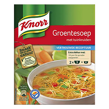 Knorr Sopa de legumes com ervas aromáticas 2x31g 62g