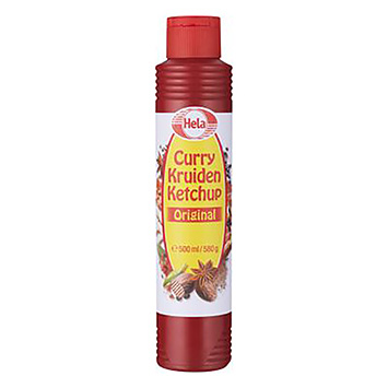 Hela  Curry originale di ketchup alle erbe 500ml