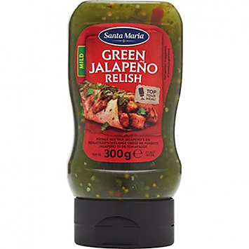 Santa Maria Relish verde jalapeño suave 300g