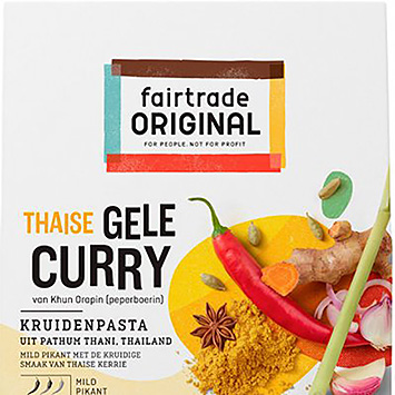 Fairtrade Original Thaise gele curry kruidenpasta 70g