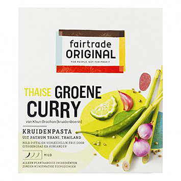 Fairtrade original Thaise groene curry kruidenpasta 70g