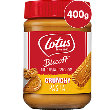 Lotus Pâte à tartiner spéculoos crunchy Biscoff 400g