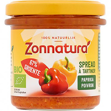 Zonnatura Vegetabiliskt pålägg paprika 135g