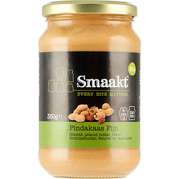 Smaakt Fine organic peanut butter 350g