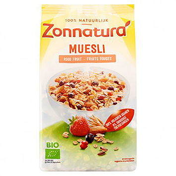 Zonnatura Müsli rød frugt 375g