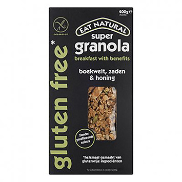 Eat Natural Super granola, buckwheat seeds and honey gluten free 400g