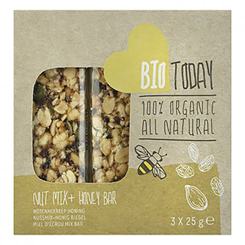 BioToday Nut mix honey bar 75g