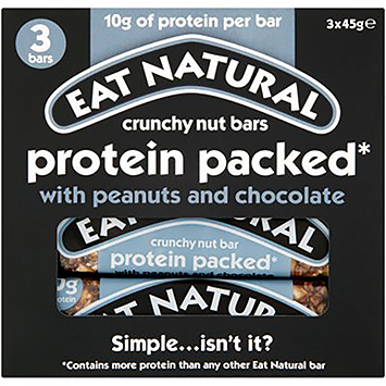 Eat Natural Crunchy nut bars protein packed 135g