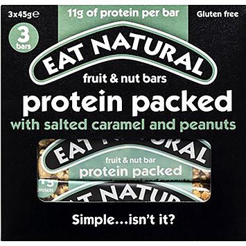 Eat Natural Fruit and nut bars protein packed 135g