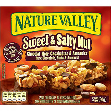 Nature Valley Sød og salt mørk chokolade peanut og mandel 150g