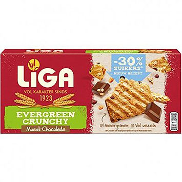 Liga Evergreen crunchy muesli chocolade 225g