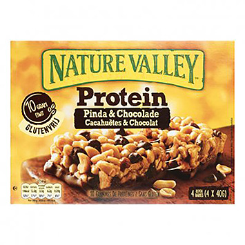 Nature Valley Proteina cacahuete y chocolate 4x40g 160g