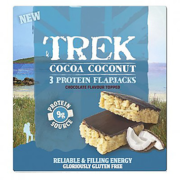 Trek Flapjacks aux 3 protéines de cacao et de noix de coco 150g