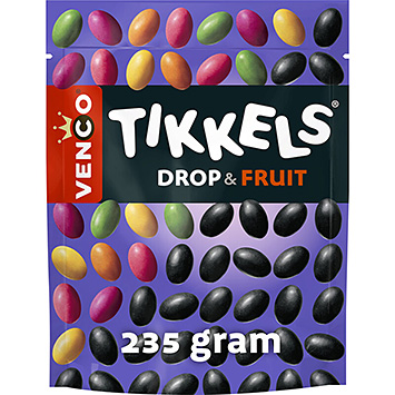 Venco Tikkels mélange de réglisse et de fruits 235g