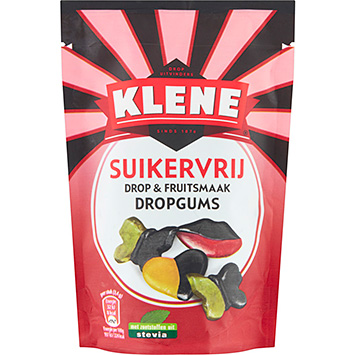 Klene Sukkerfri lakridsgummi lakrids- og frugtsmag 110g