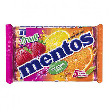 Mentos Fruits 5 rouleaux 188g