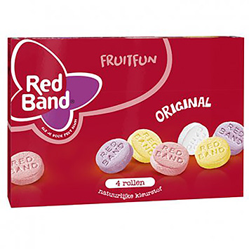 Red Band Fruta divertida original 4 rolos 152g