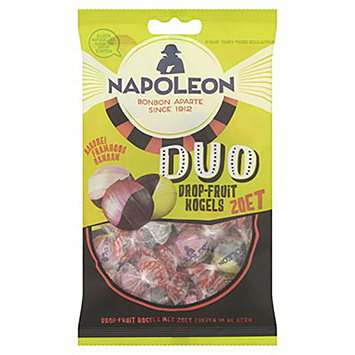 Napoleon Duo boules de fruits réglisse sucrées 175g