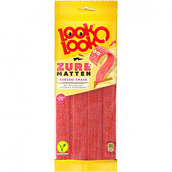 Look-O-Look Sour mats strawberry flavor 125g