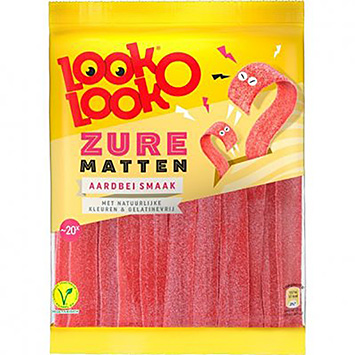 Look-O-Look Sour mats strawberry flavour 200g