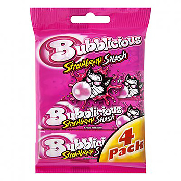 Bubblicious Erdbeerspritzer 4x38g 152g