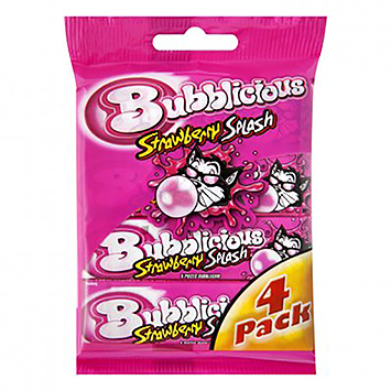 Bubblicious Spruzzata di fragole 4x38g 152g