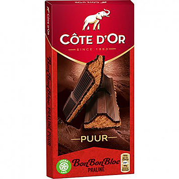 Côte d'Or Bonbonbloc Praline dunkel 200g