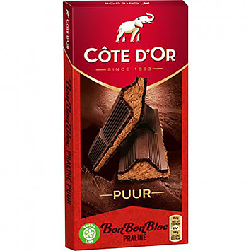 Côte d'Or Bonbonbloc praliné negro 200g