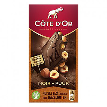 Côte d'Or Tablette de chocolat noir aux noisettes entières 180g