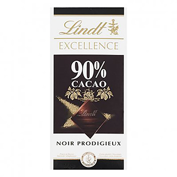 Lindt Excellence 90% cacao noir prodigieux 100g