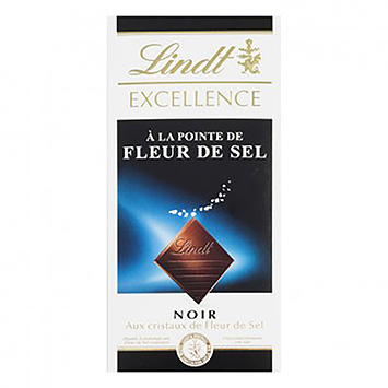 Lindt Excellence à la pointe de fleur de sel noir 100g