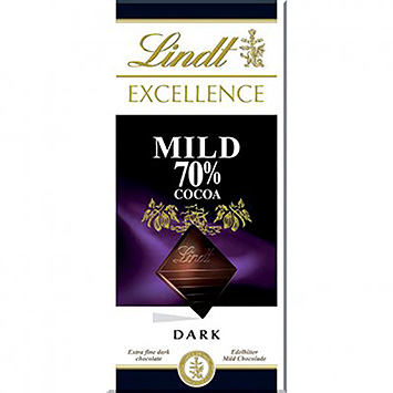 Lindt Excellence tavoletta cioccolato fondente 70% delicato  100g