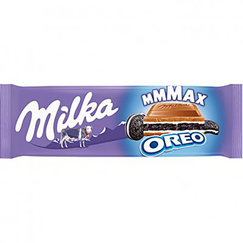 Milka Mmmax maxi tavoletta di cioccolato al latte ripieno di biscotti Oreo 300g