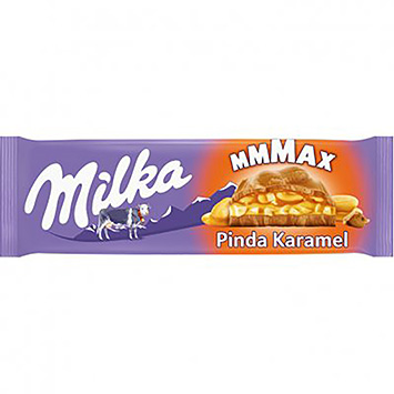 Milka Tablette de chocolat au lait cacahuètes et caramel 276g