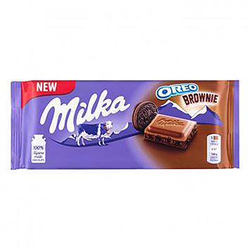 Milka Tablete de Chocolate com Oreo e Brownie 100g