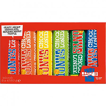 Tony's Chocolonely Amostras pequenas 288g