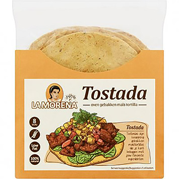 La Morena Tostada oven gebakken mais tortilla 100g