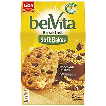 Liga Belvita breakfast soft bakes chocolade stukjes 250g