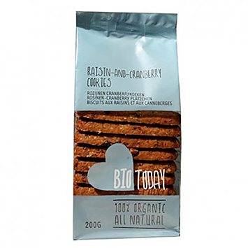 BioToday Biscotti all'uvetta e mirtilli rossi 200g