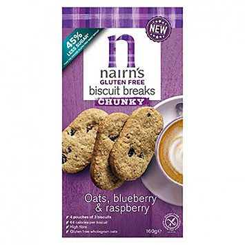 Nairn's Galleta avena gruesa arándano y frambuesa 160g