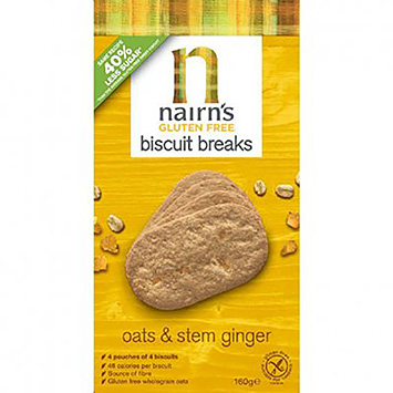 Nairn's Biscuit breaks oats and stem ginger 160g