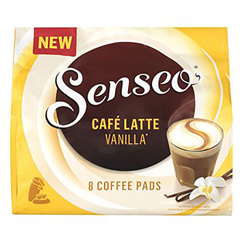 Senseo Cafe latte vanilje 8 kaffepuder 92g