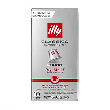 Illy Classico lungo 10 kaffekapslar 57g