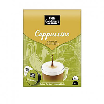 Caffè Gondoliere Cappuccino compatible dolce gusto 16 café capsules 156g