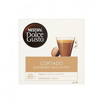 Nescafé Dolce gusto cortado expresso macchiato 16 café capsules 101g